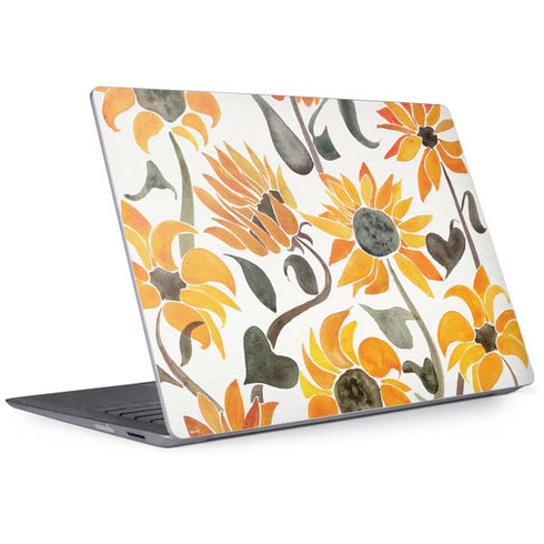 Cat Coq Yellow Sunflower Surface Laptop 2 Skin